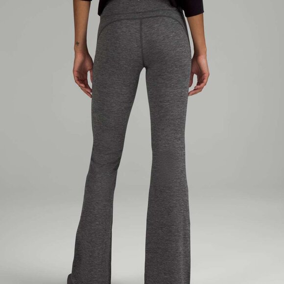 lululemon Groove Super-High-Rise Flared Pant Heathered Graphite Grey Size 10 NWT - Picture 5 of 5